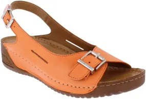 Adesso Honey Tangerine Womens Comfort Casual Touch Fastening Sling Back Mules Sandals