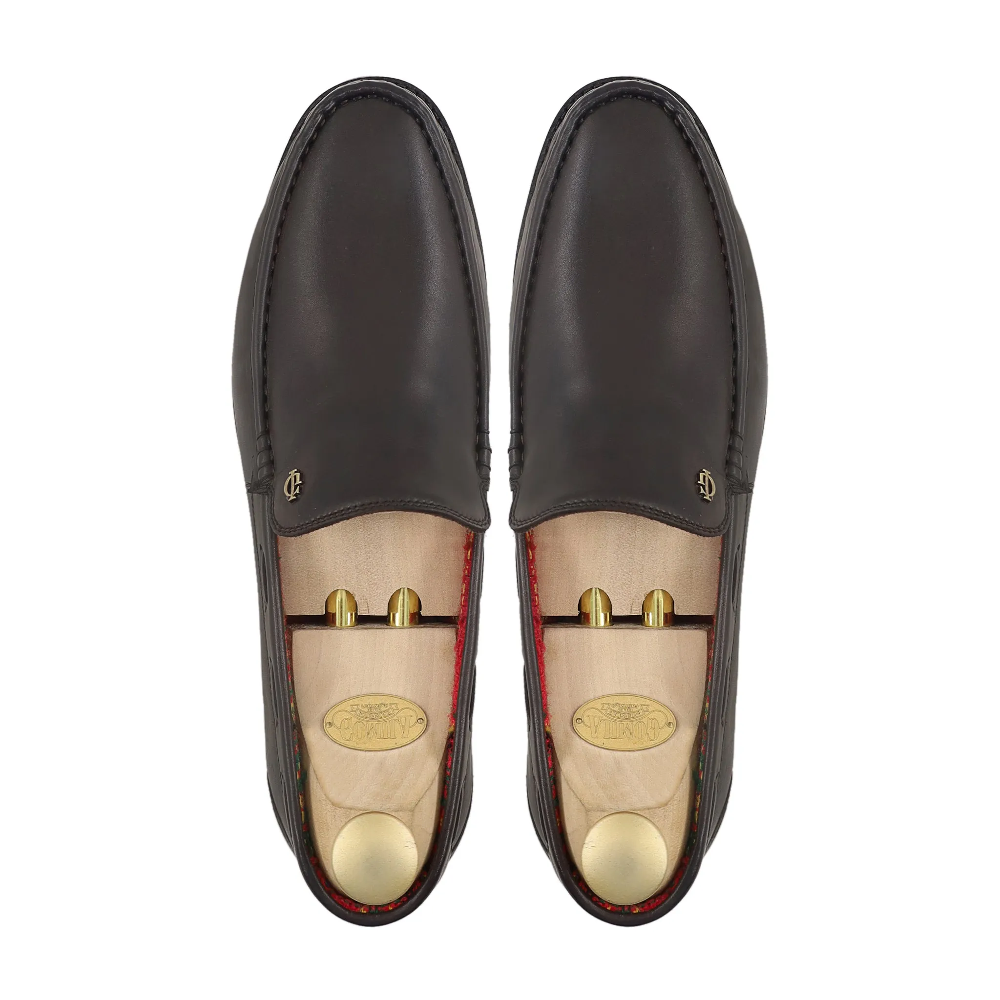 Balon - Men's Dark Brown Calf Leather Driver Shoe