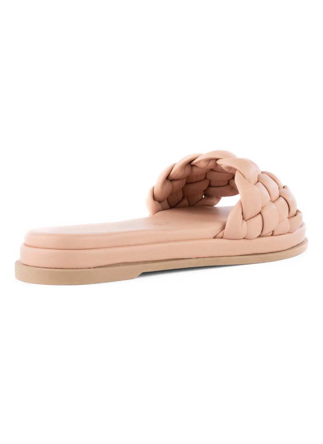 Bellisima Nude Woven Slide