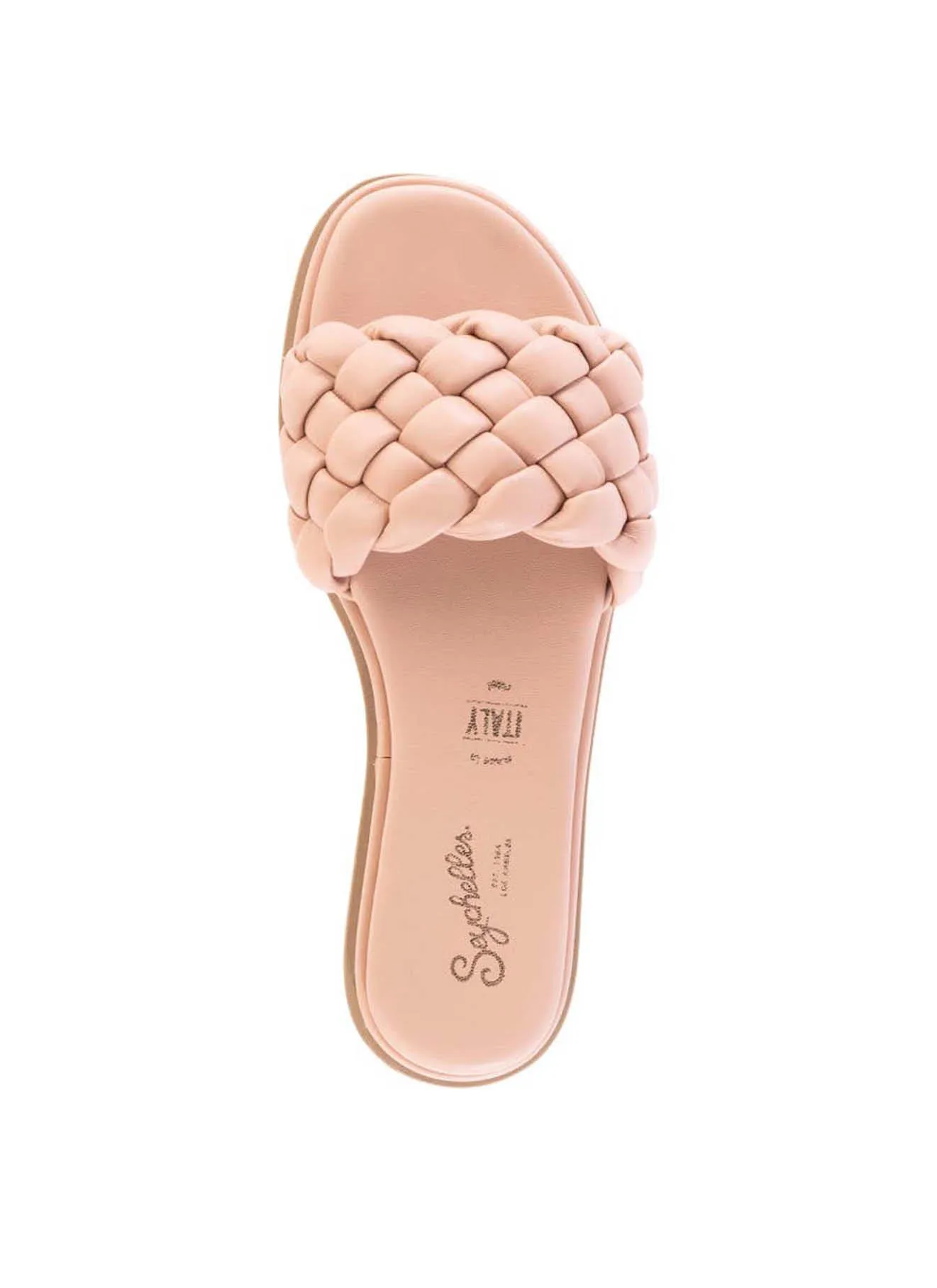 Bellisima Nude Woven Slide