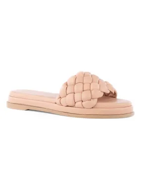 Bellisima Nude Woven Slide