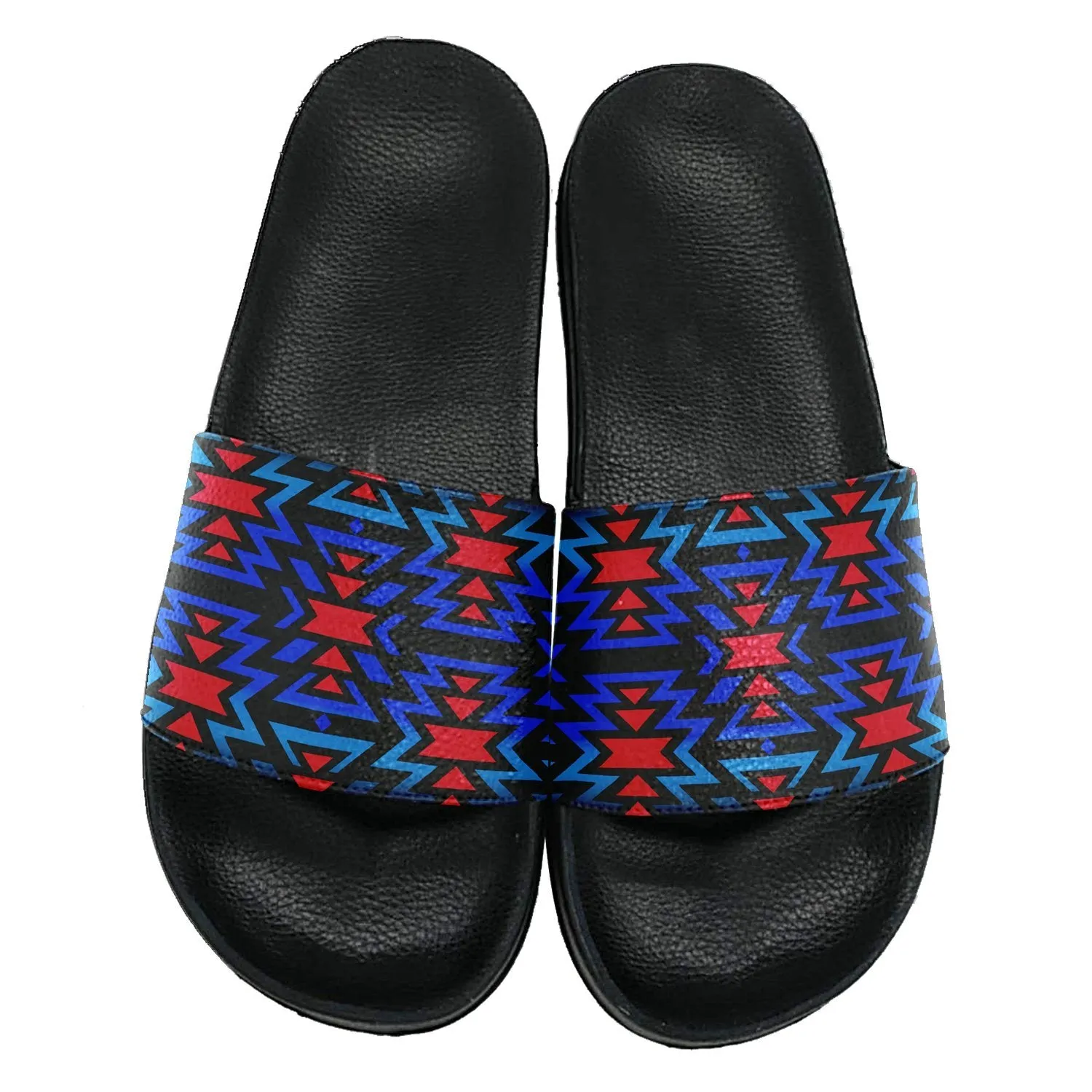 Black Fire Dragonfly Slide Sandals