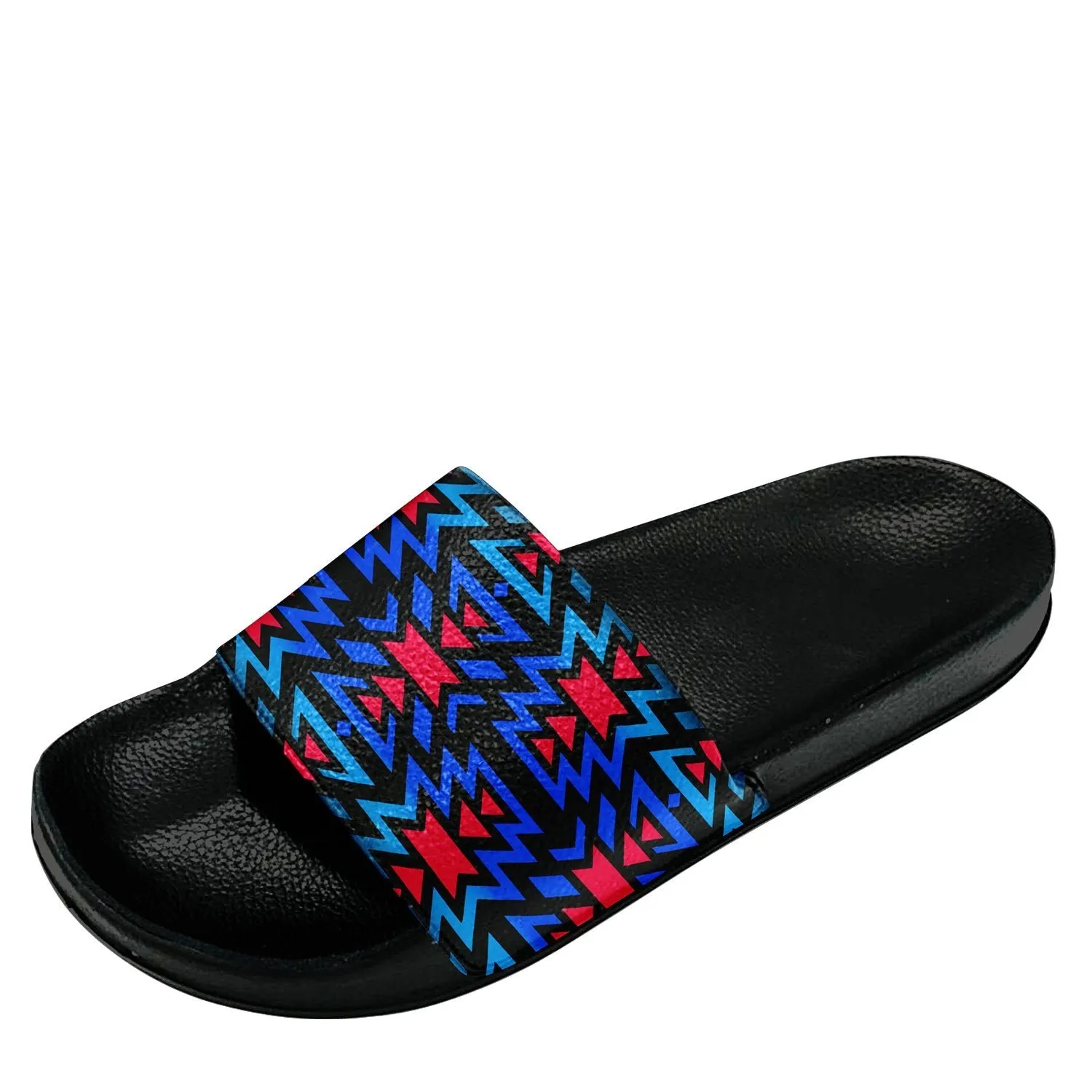 Black Fire Dragonfly Slide Sandals