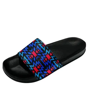 Black Fire Dragonfly Slide Sandals