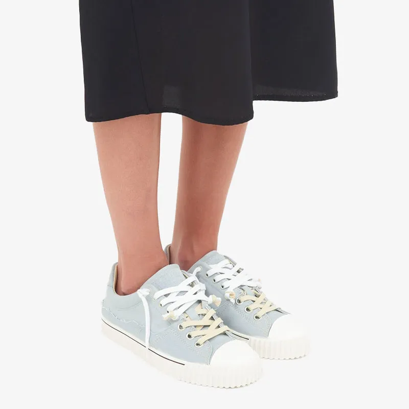 Blue with White Sneakers