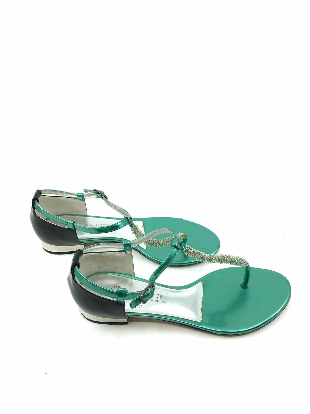 CHANEL Beaded Sandals | 8