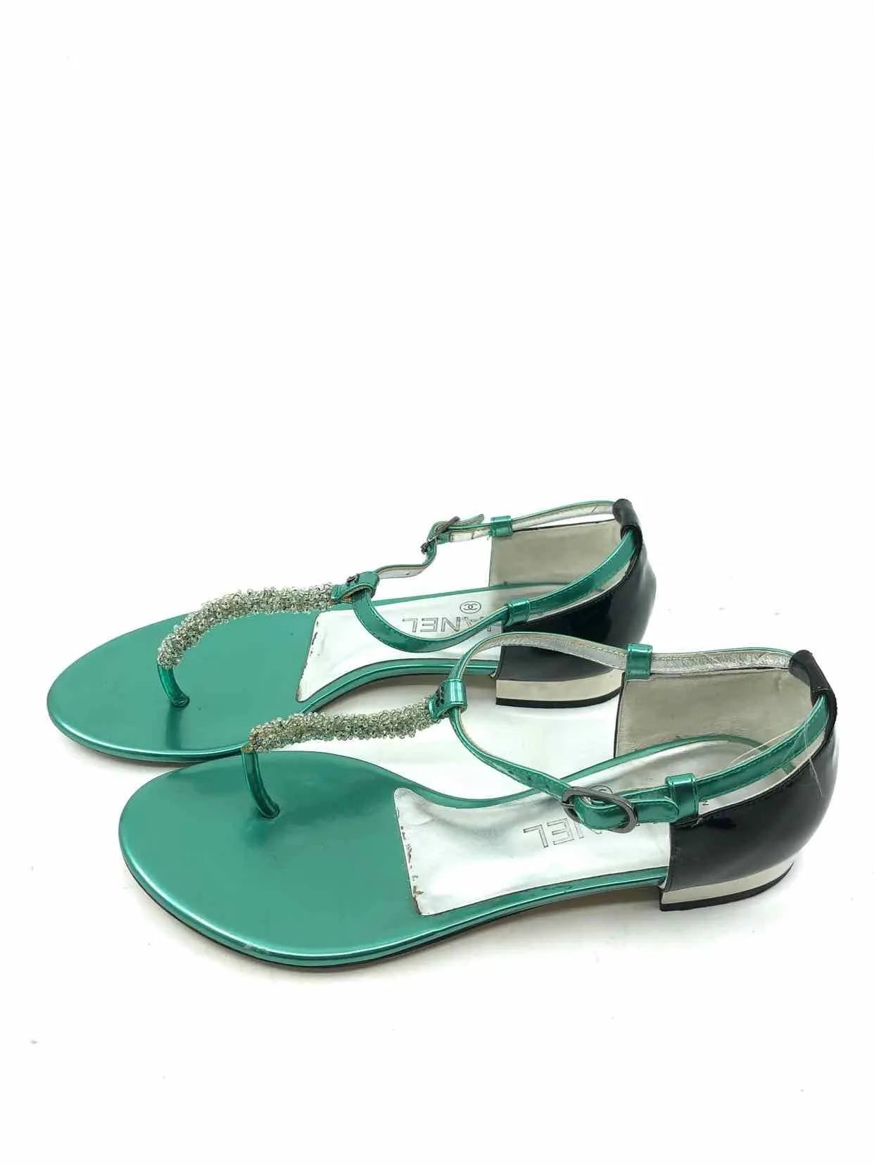 CHANEL Beaded Sandals | 8