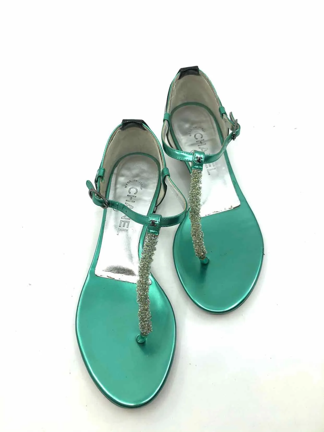 CHANEL Beaded Sandals | 8