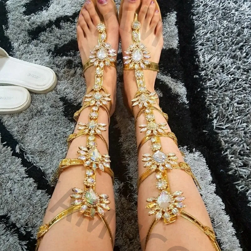 Crystal Gladiator Sandals
