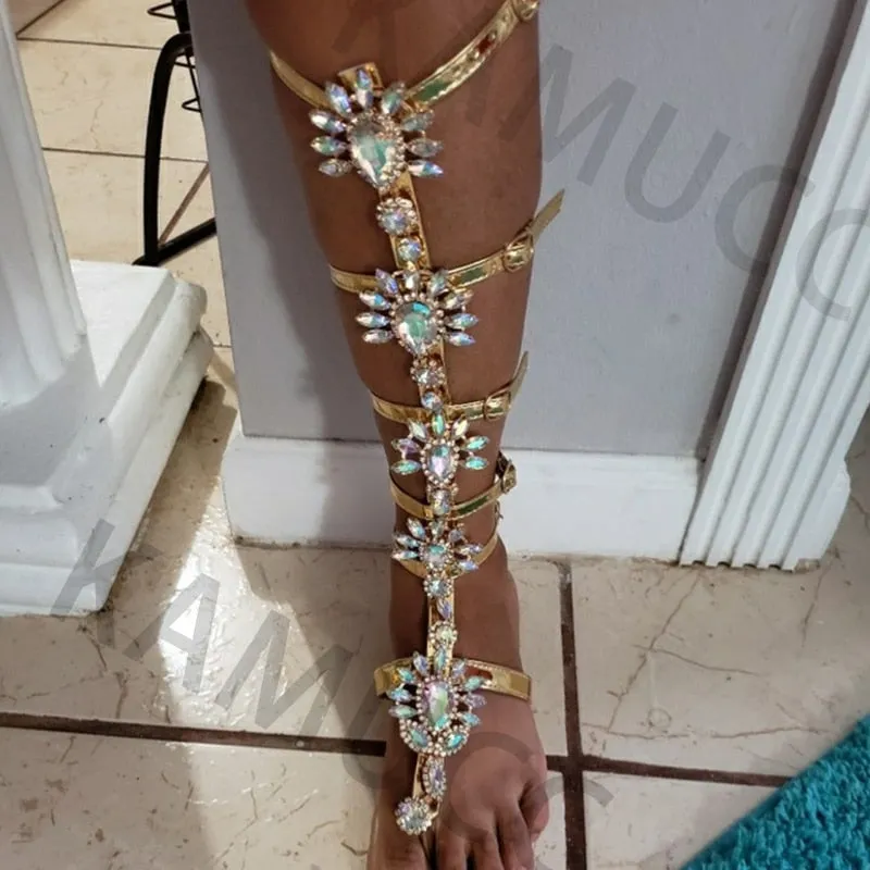 Crystal Gladiator Sandals