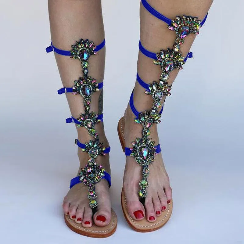 Crystal Gladiator Sandals