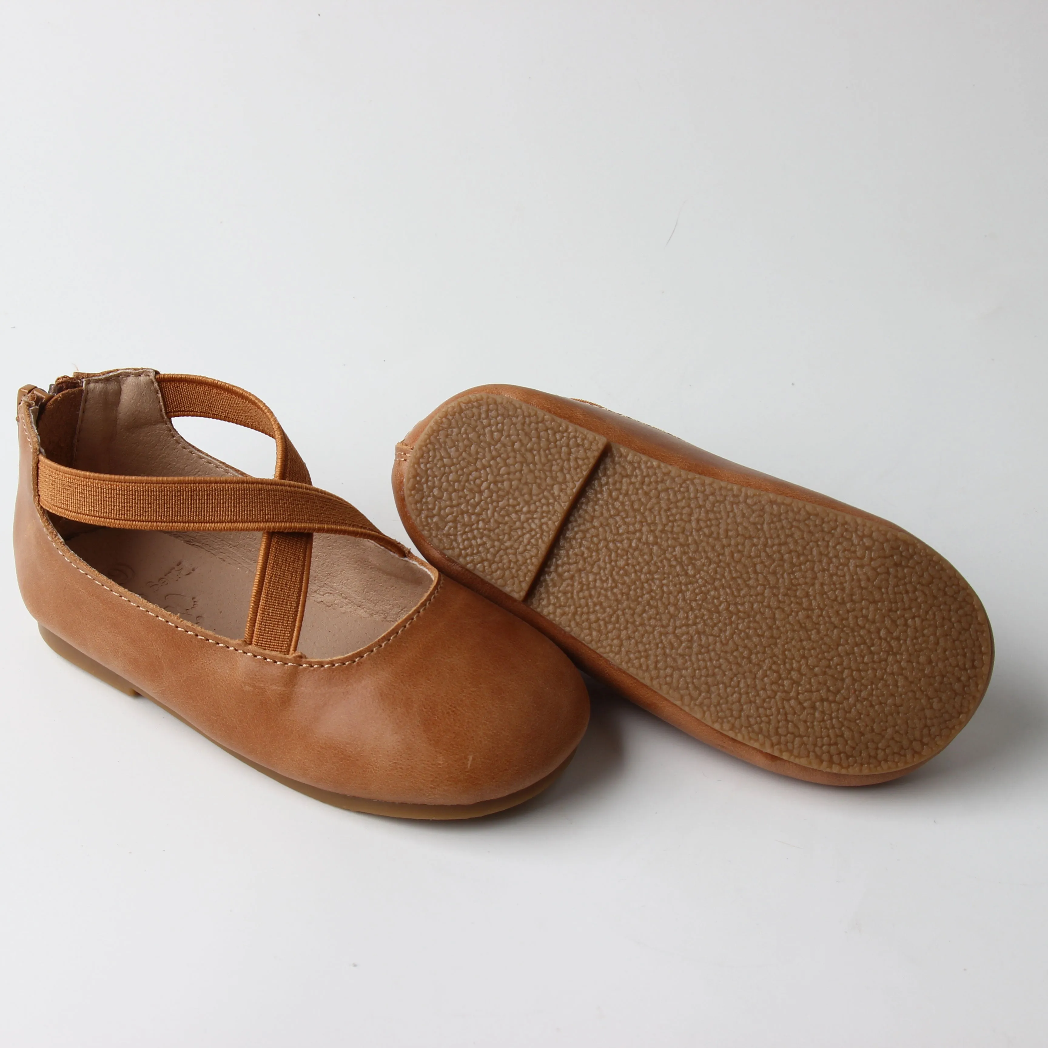 Eleyna Ballet Flats - Oil Waxed - Tan