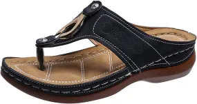Flip Flops for Women Orthopedic Wedge Sandals Arch Support Sandals Casual Walking Sandal Vacation Slip on Shoes