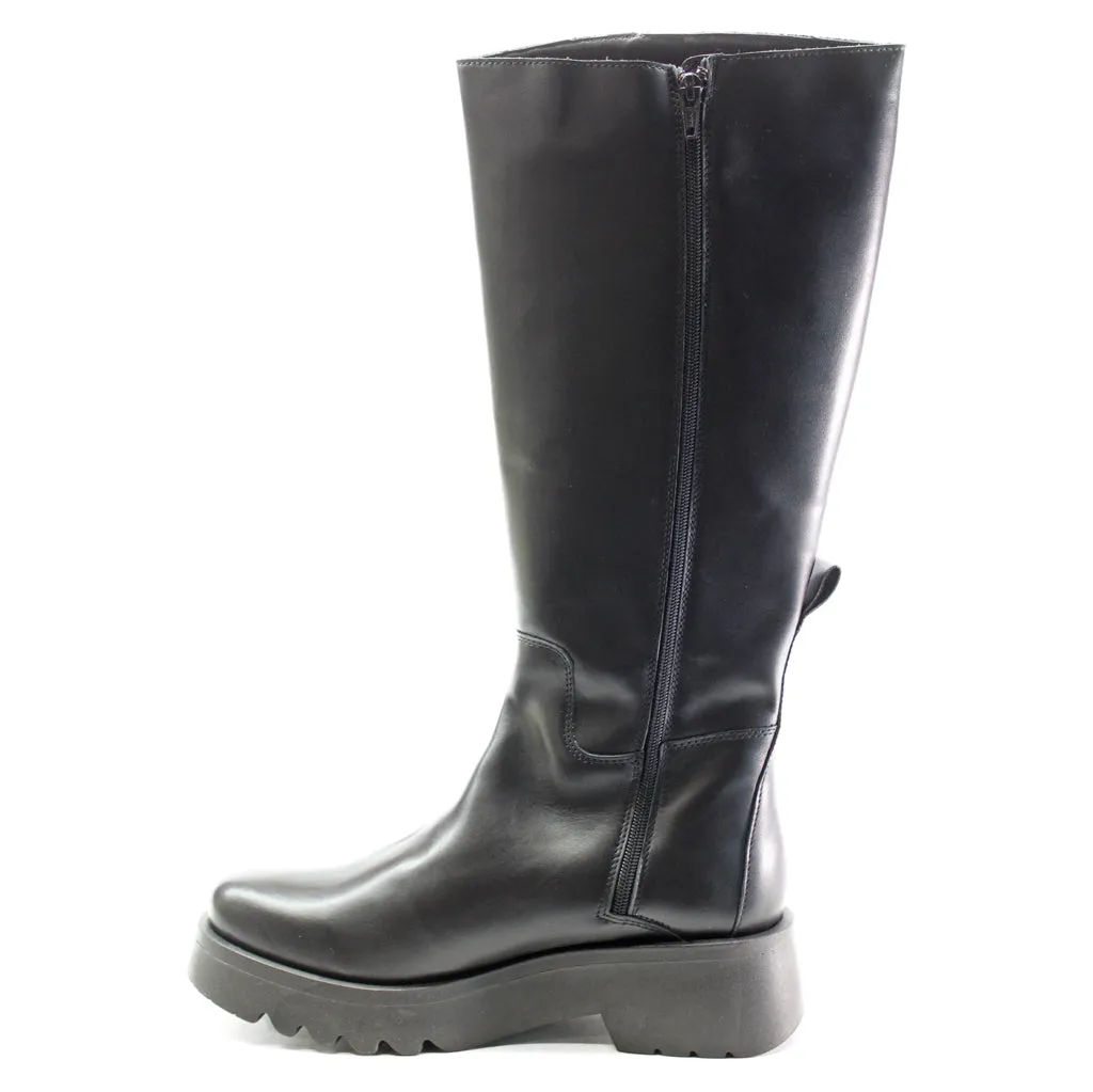 Fly London Mynt908Fly Leather Women's Zip Up Knee High Boots