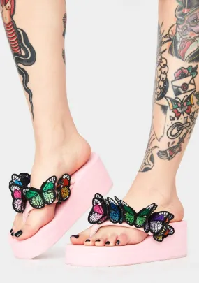 Friends 4 Life Platform Sandals