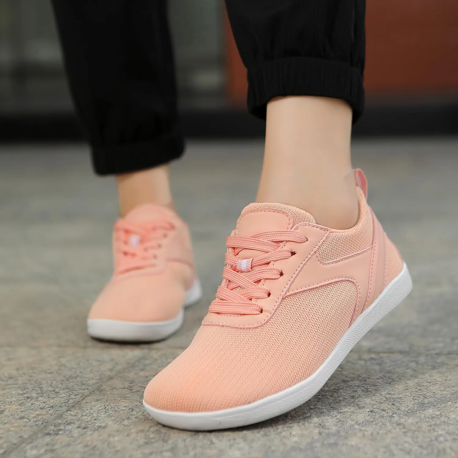 Hike Barefoot Shoes Women Wide Toe Box Zero Drop Sole Comfortable Footwear Slip On Workout Sneakers Minimalist Shoes for Running Breathable Fashion Sneakers