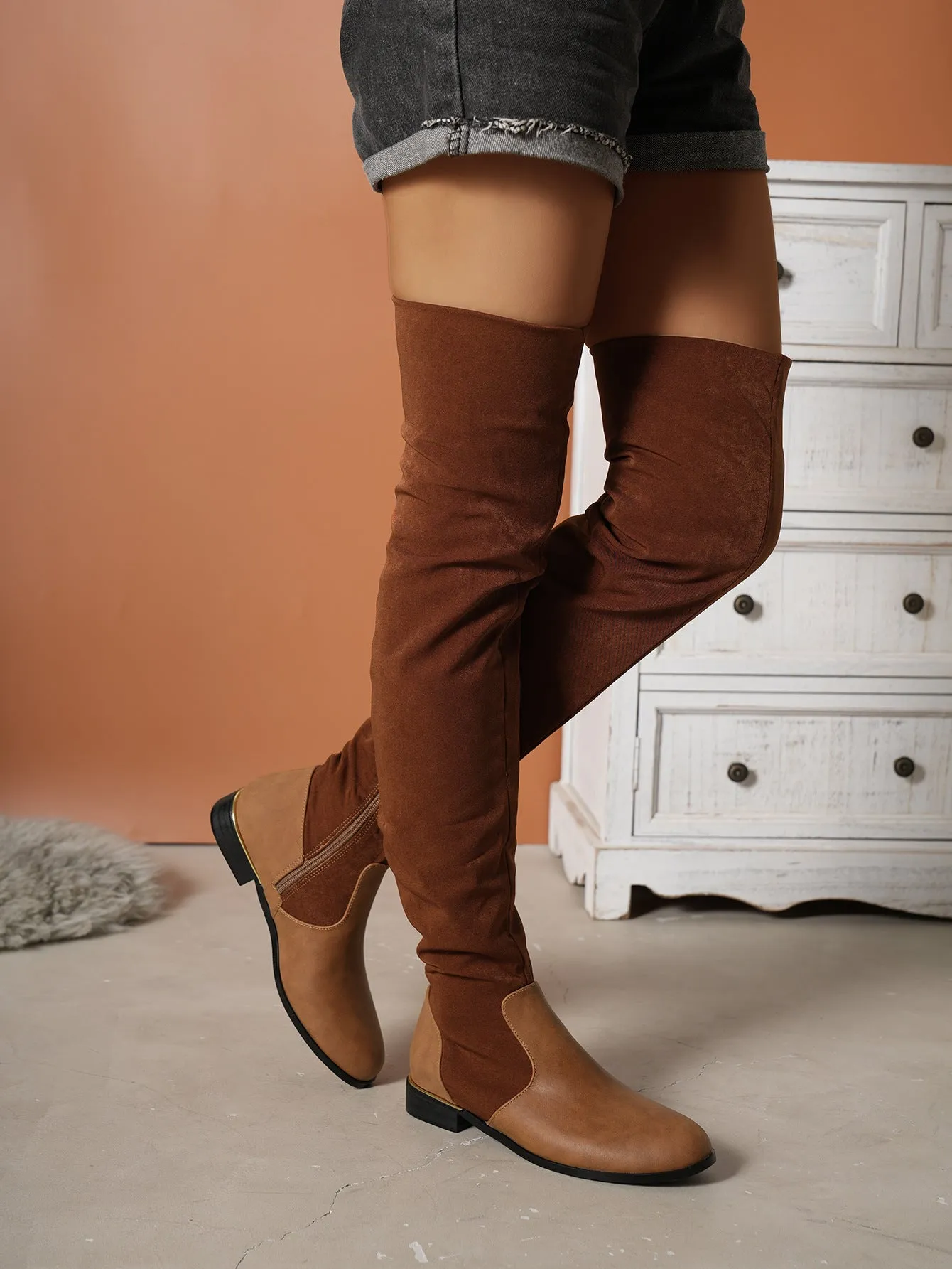 Kalmia Suede Over-the-knee Boots