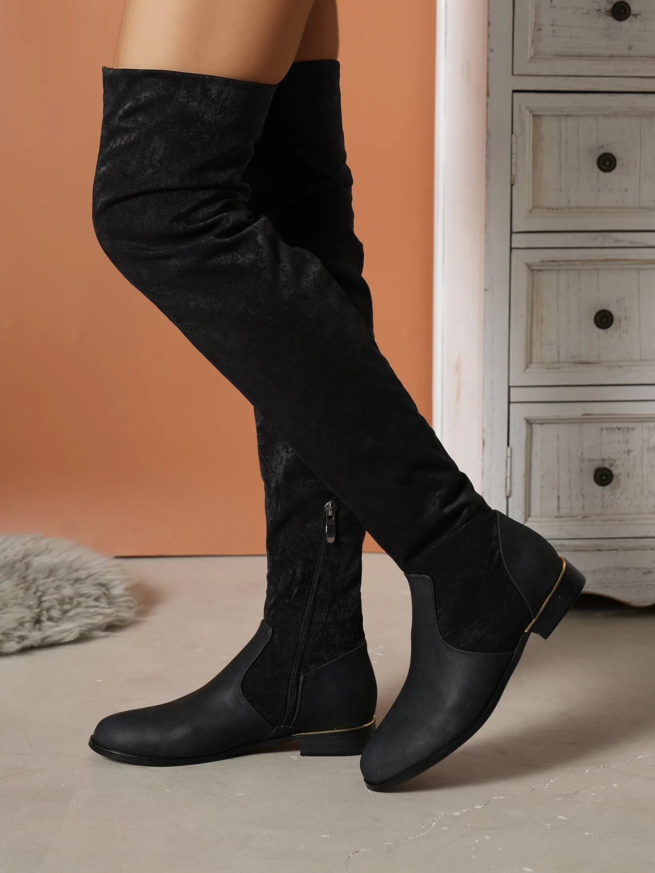 Kalmia Suede Over-the-knee Boots