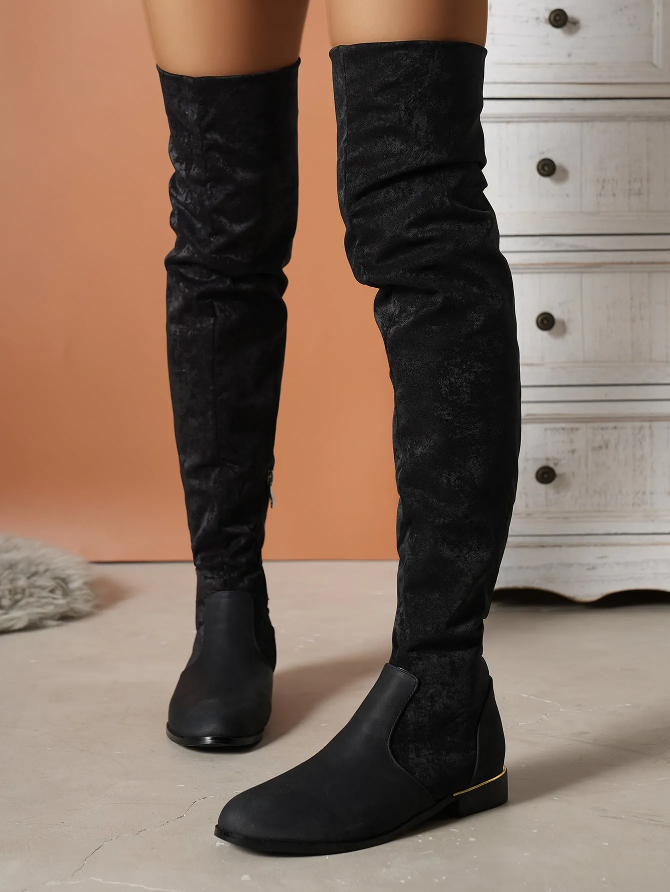 Kalmia Suede Over-the-knee Boots