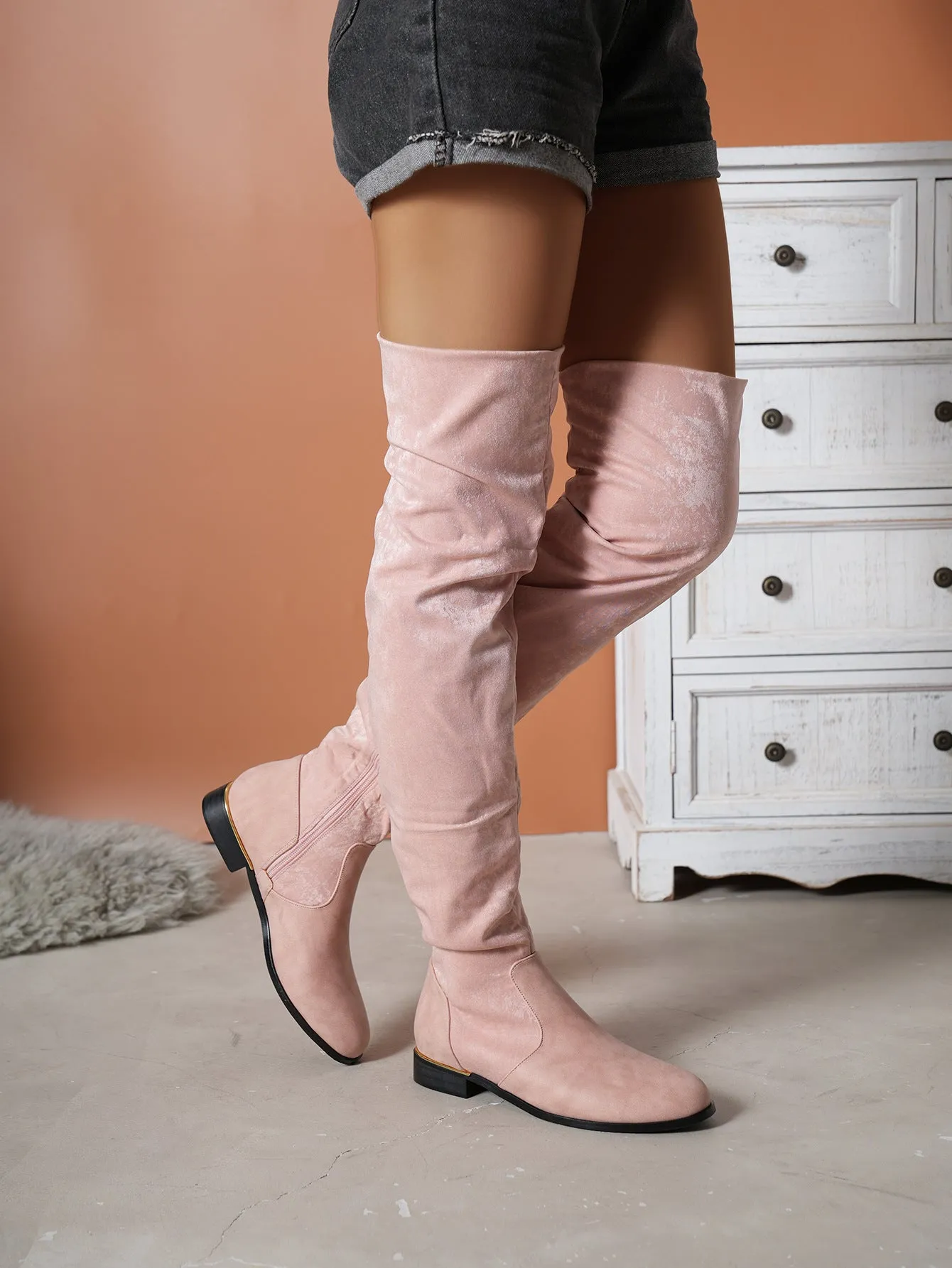Kalmia Suede Over-the-knee Boots