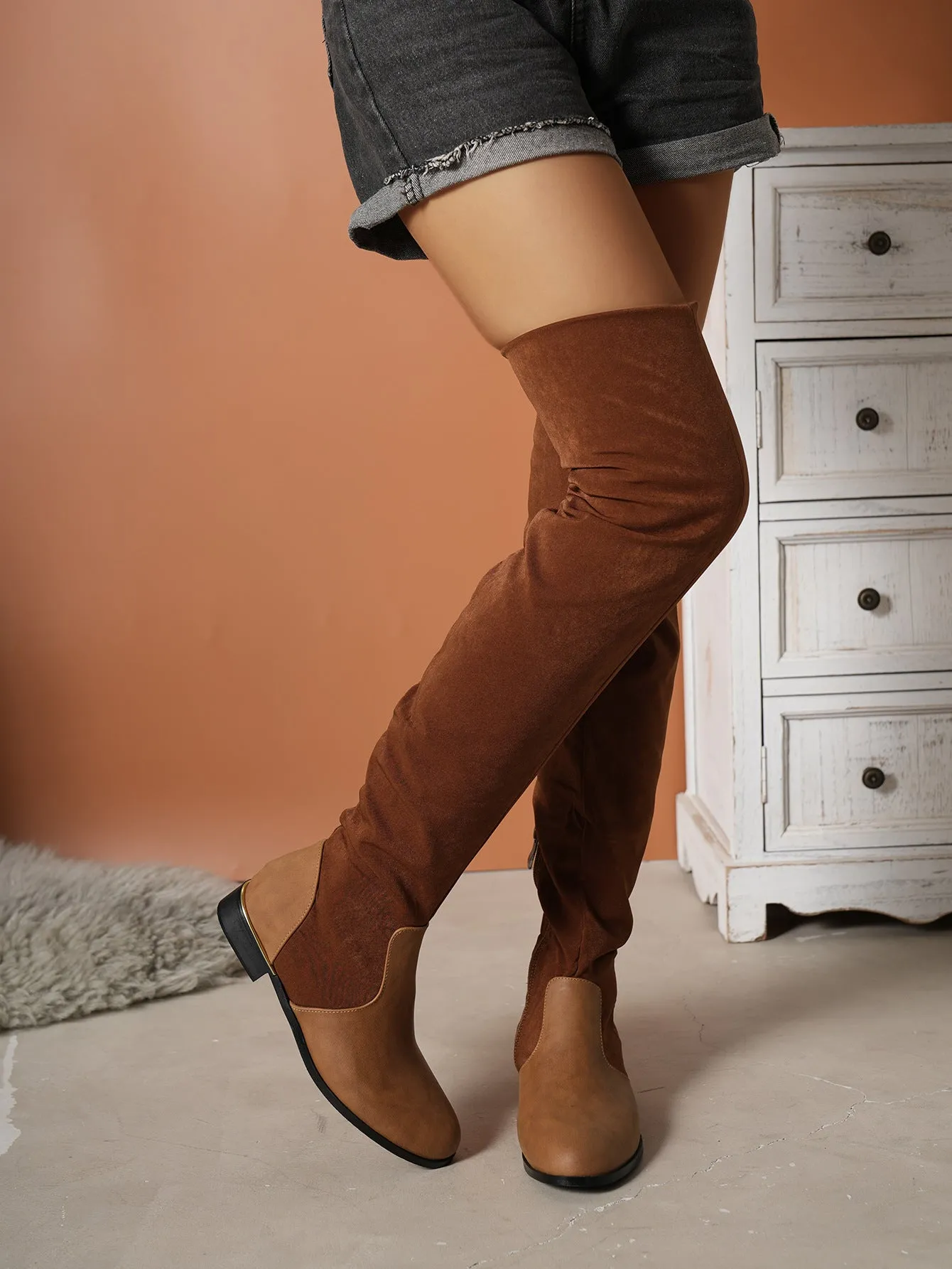 Kalmia Suede Over-the-knee Boots
