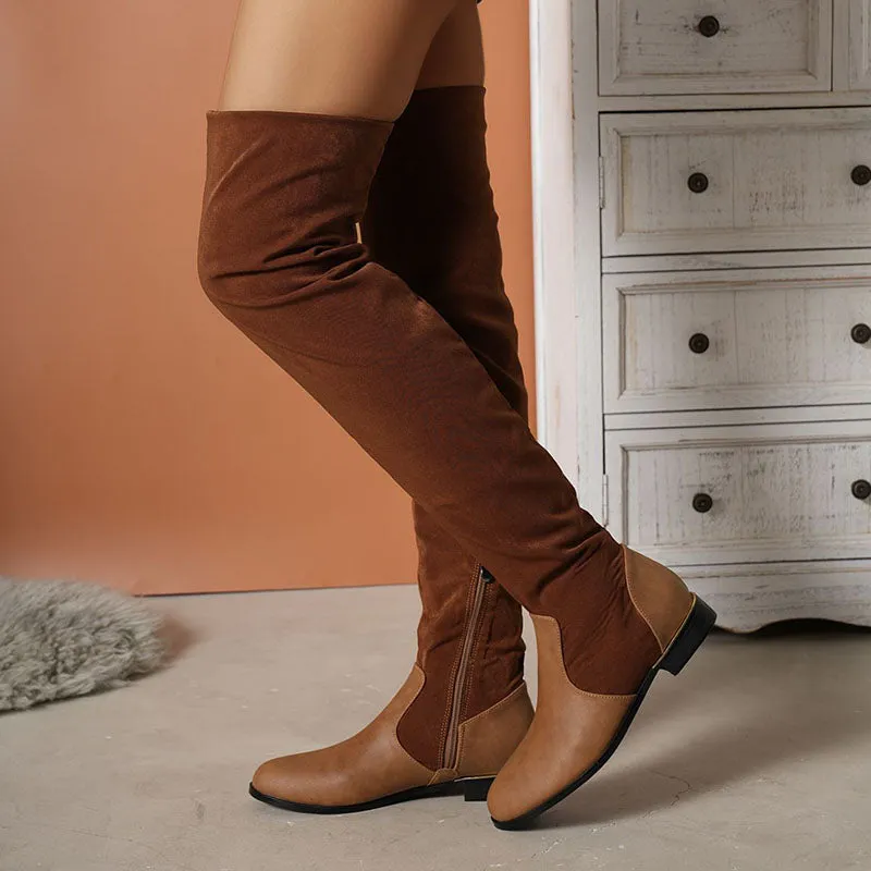 Kalmia Suede Over-the-knee Boots