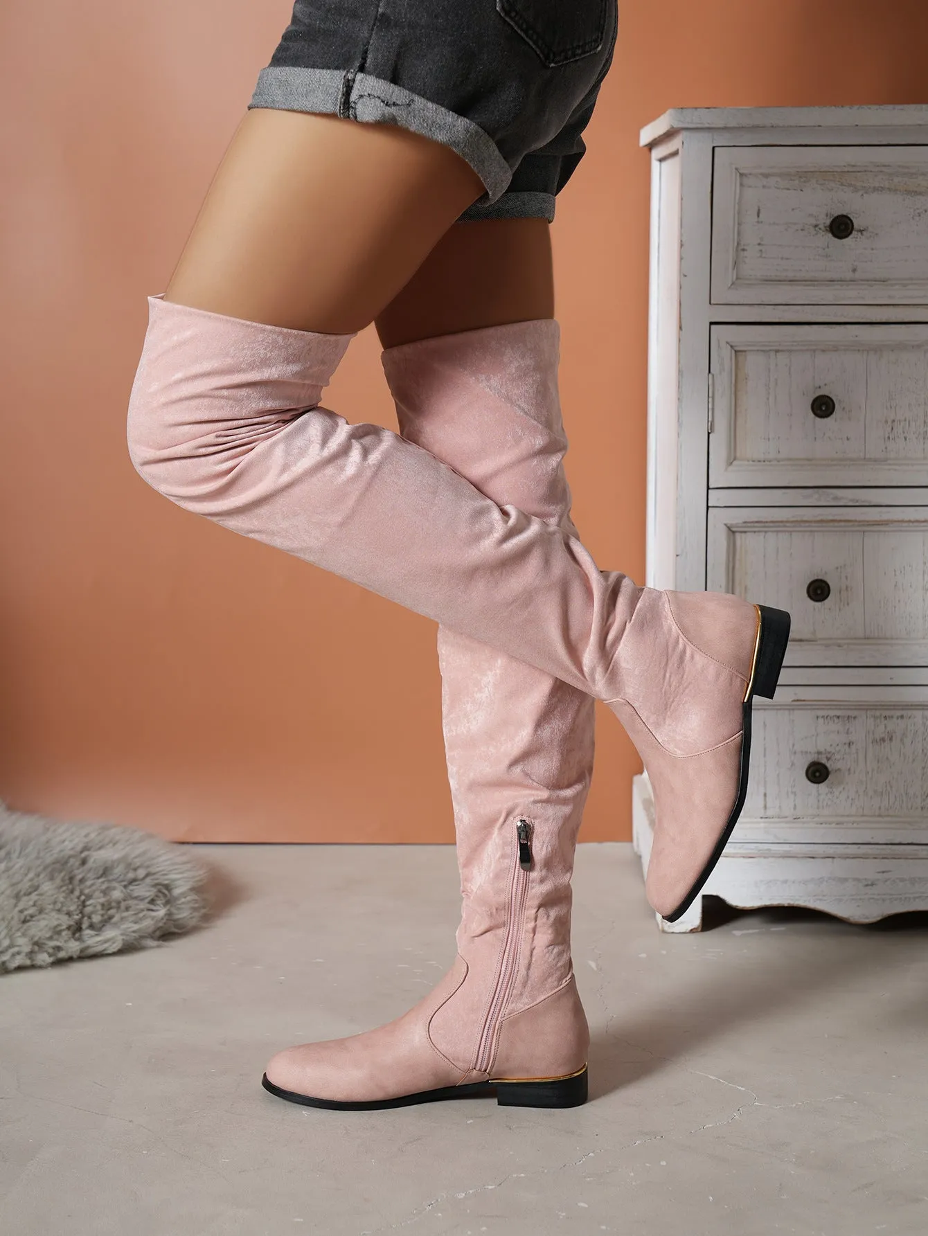 Kalmia Suede Over-the-knee Boots