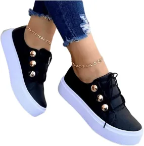 Ladmiple Sneakers For Women Slip On Low Top Comfort Walking Shoes Dressy Casual Summer Fashion Non Slip Flats Loafers