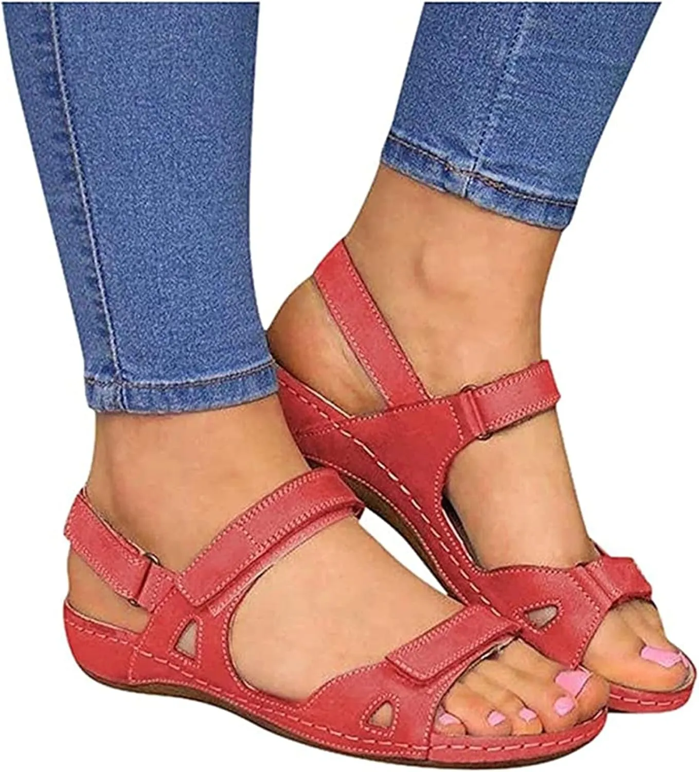 Lausiuoe Orthotic Dress Sandals For Women With Arch Support Fashion Slides Athletic Slip On Slippers Orthopedic Flip Flops
