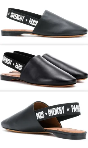 Logo Sling-Back Mules