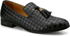 Meijiana Mens Fashion Loafers Wedding Dress Shoes for Men with Tassel Embellishment