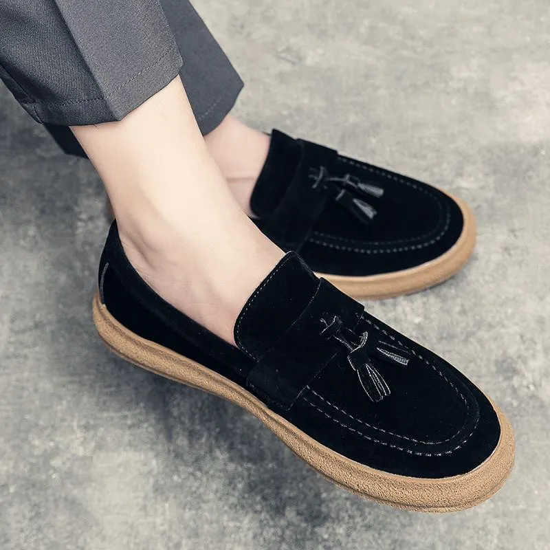 Men's Fringed Slip-on Loafers