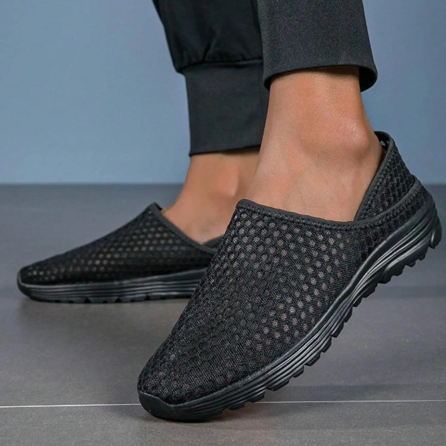 Mens Loafers & Slip-Ons Men's and Women's Lazy Slip-On Shoe Breathable Semi Casual Sports Shoes
