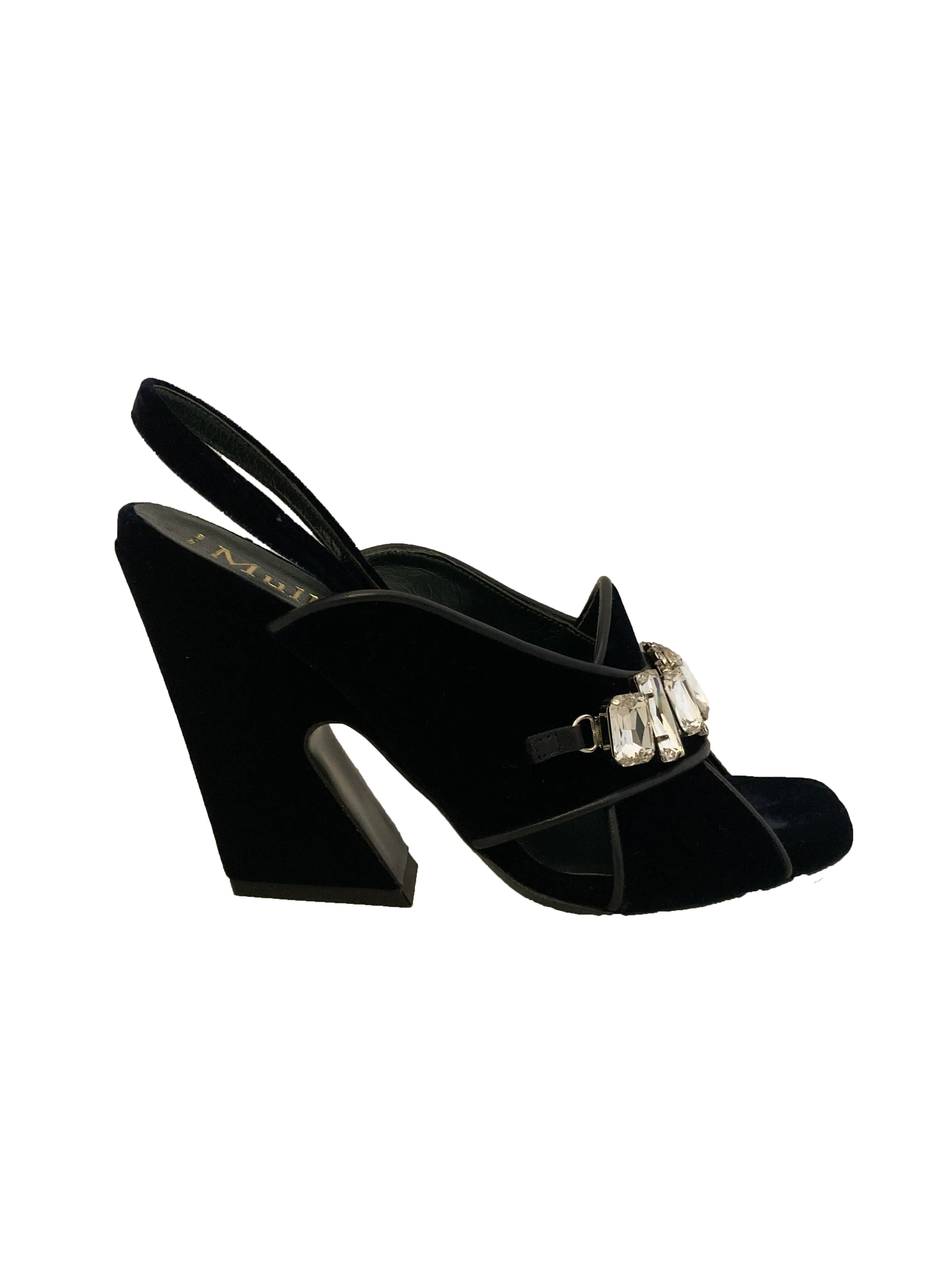 Midnight Velvet Olympia Heels