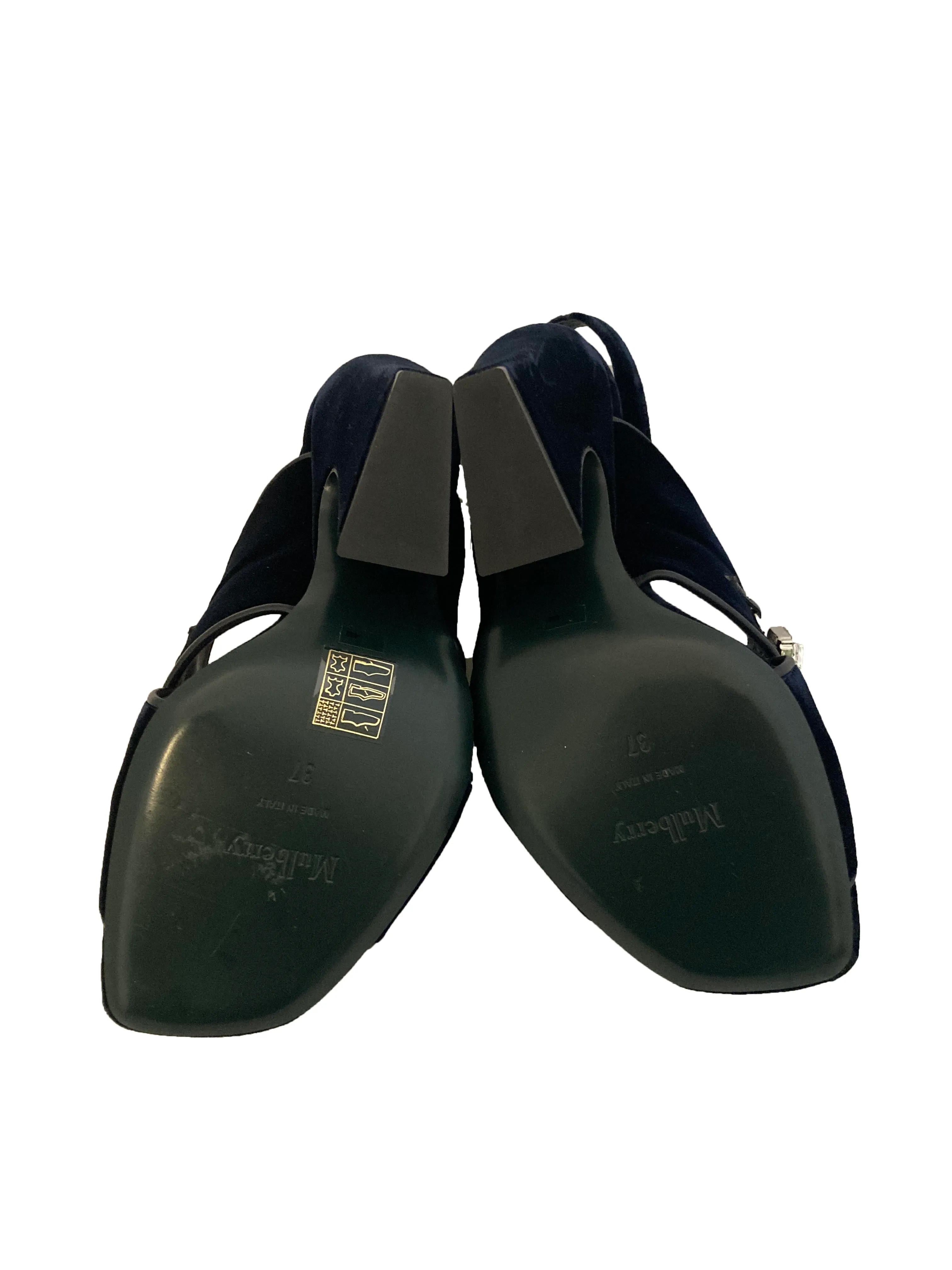 Midnight Velvet Olympia Heels