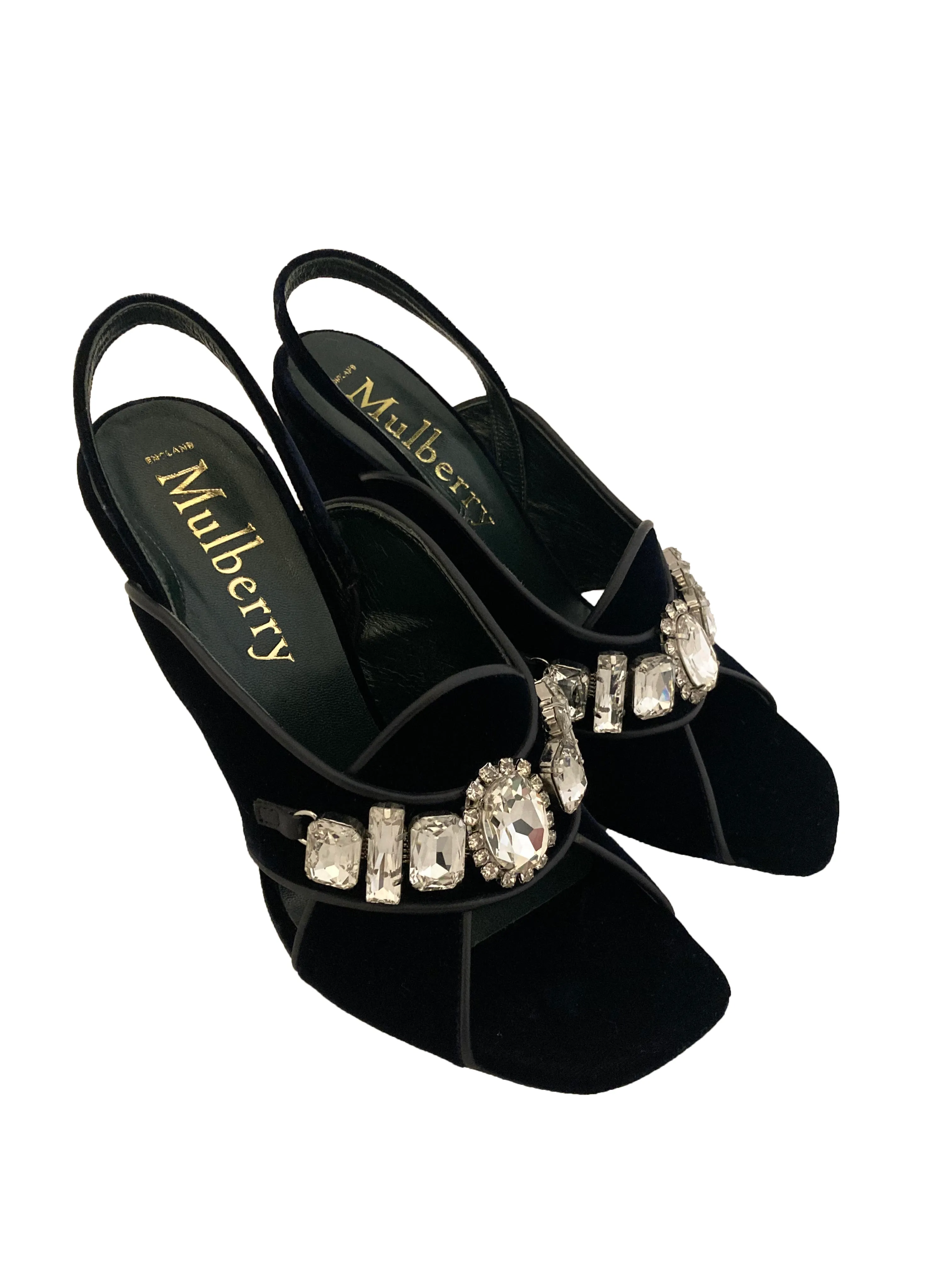 Midnight Velvet Olympia Heels