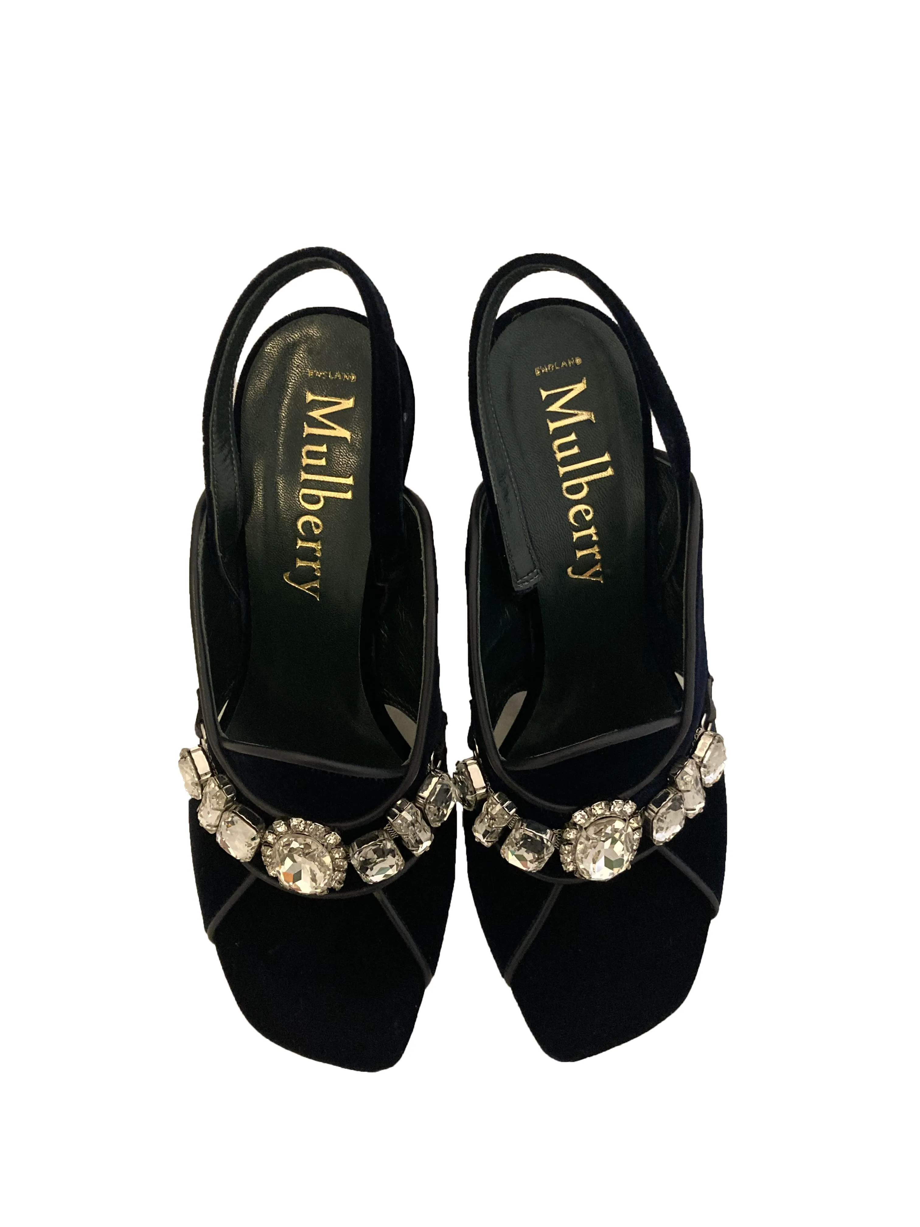 Midnight Velvet Olympia Heels