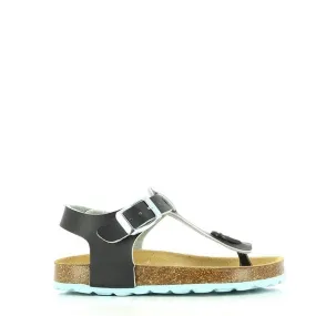 Plakton 111676 Black & Blue Kids Thong Sandals