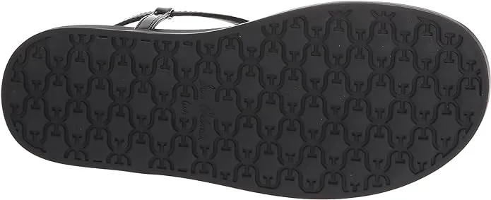 Sam Edelman Naomi Black Patent Slip On Open Toe Adjustable Ankle Straps Sandals