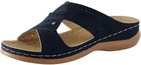 Sandals for Women Wedge Shoes Comfortable Summer Slip On Sandal Lightweight Memory Foam Platform Shoes