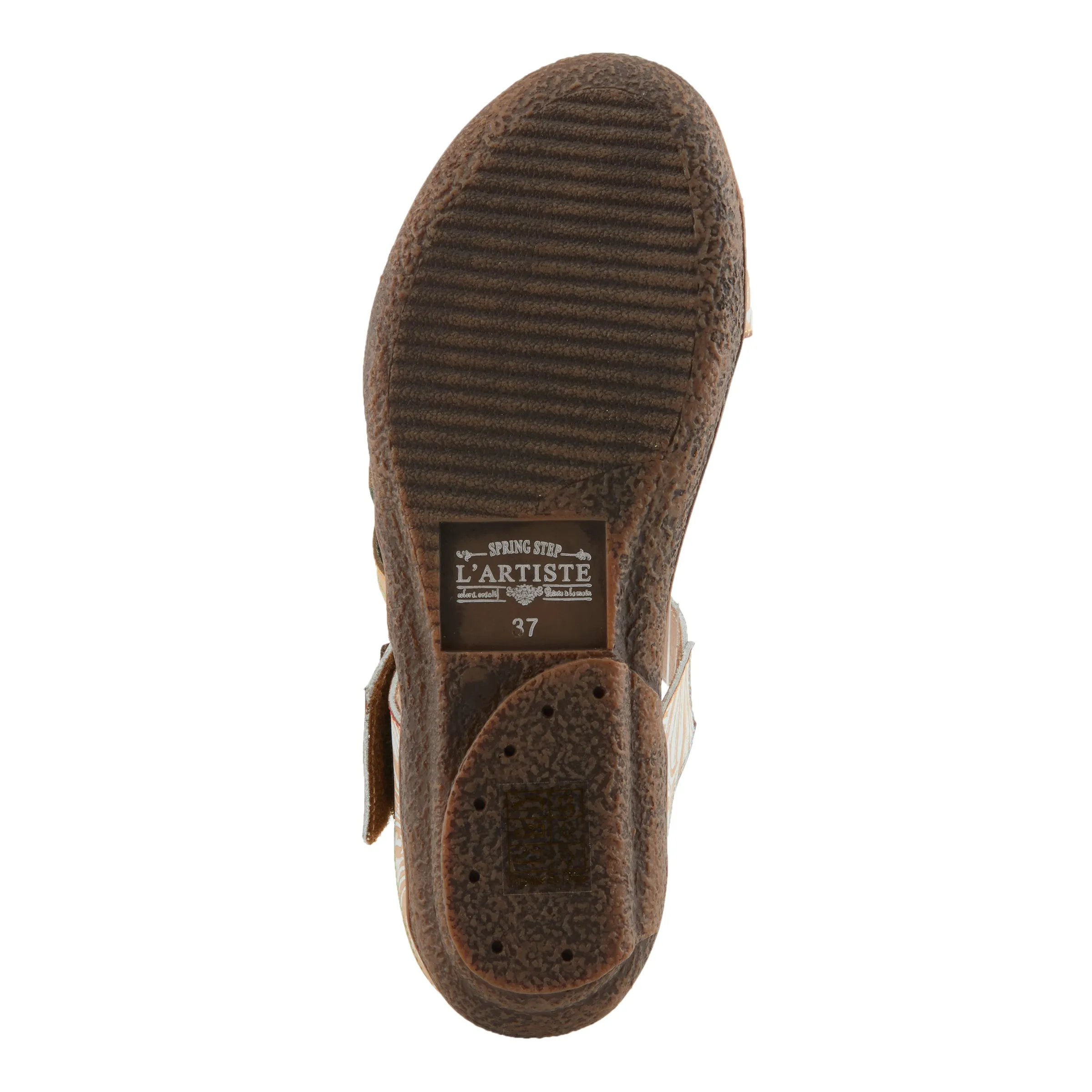 Spring Step Shoes  L'Artiste Aymée Slide Sandals Women's Hand Painted Leather