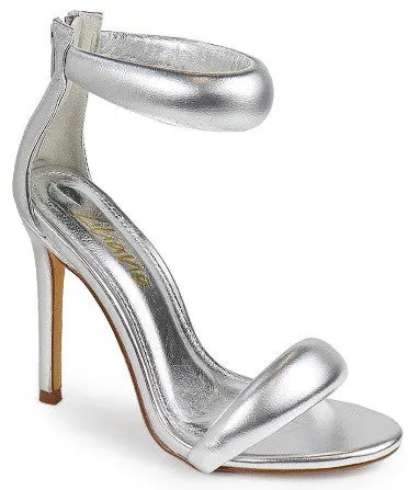 TISHA-112 Silver Metallic Faux Leather