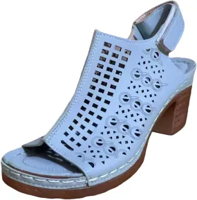 Women's Ankle Strap Low Chunky Heels Open Toe Blocked Strappy Sandals Dress Shoes for Wedding Bridal Party